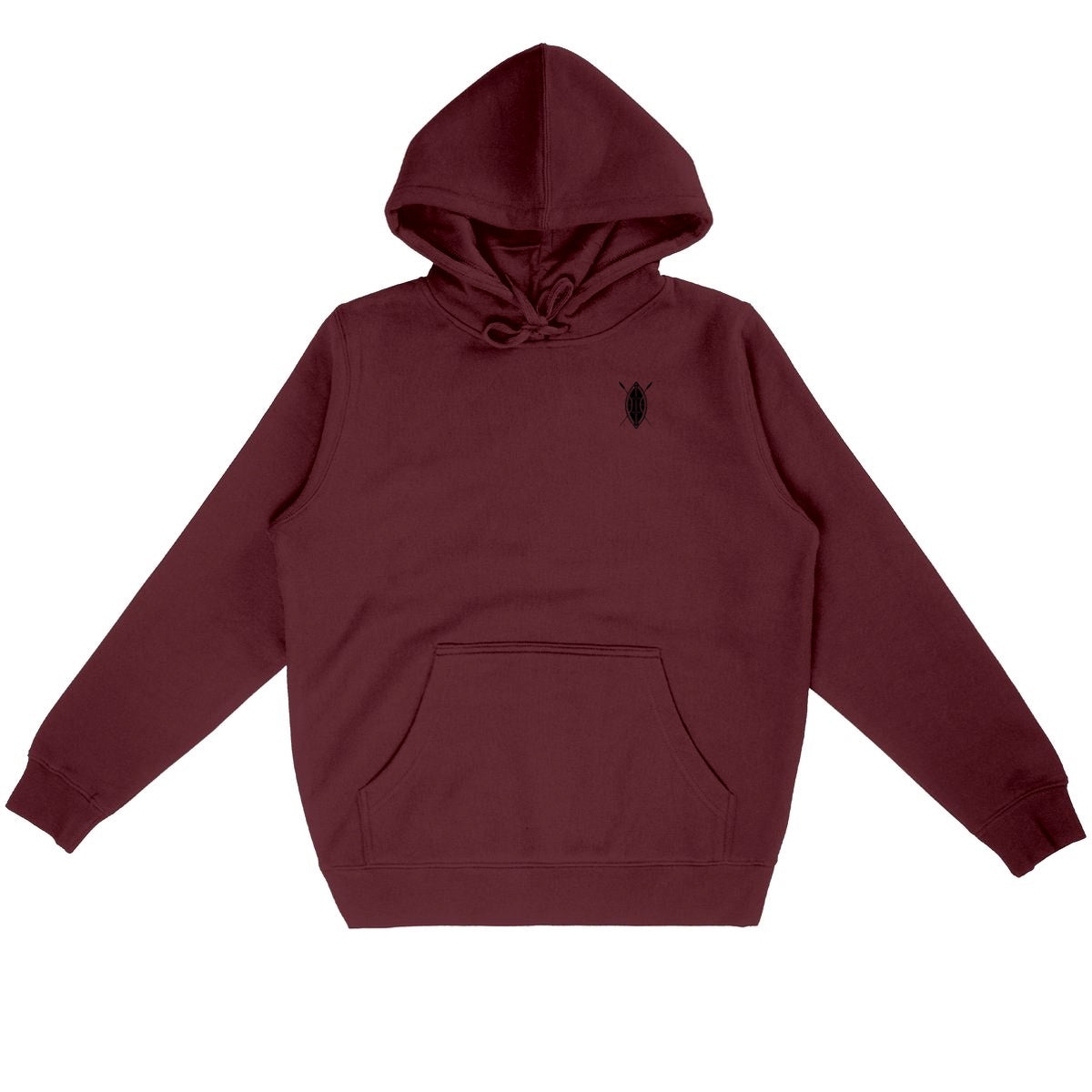 Sweat à capuche Léger Unisexe - face_bordeaux