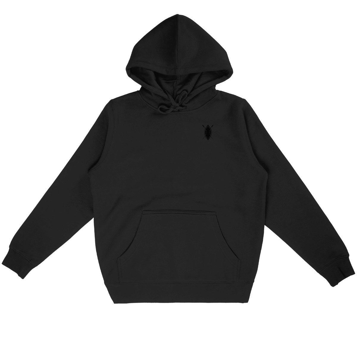 Sweat à capuche Léger Unisexe - face_noir