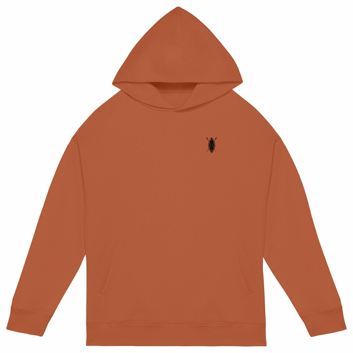 Sweat à capuche Unisexe Oversized Imara - face_orange